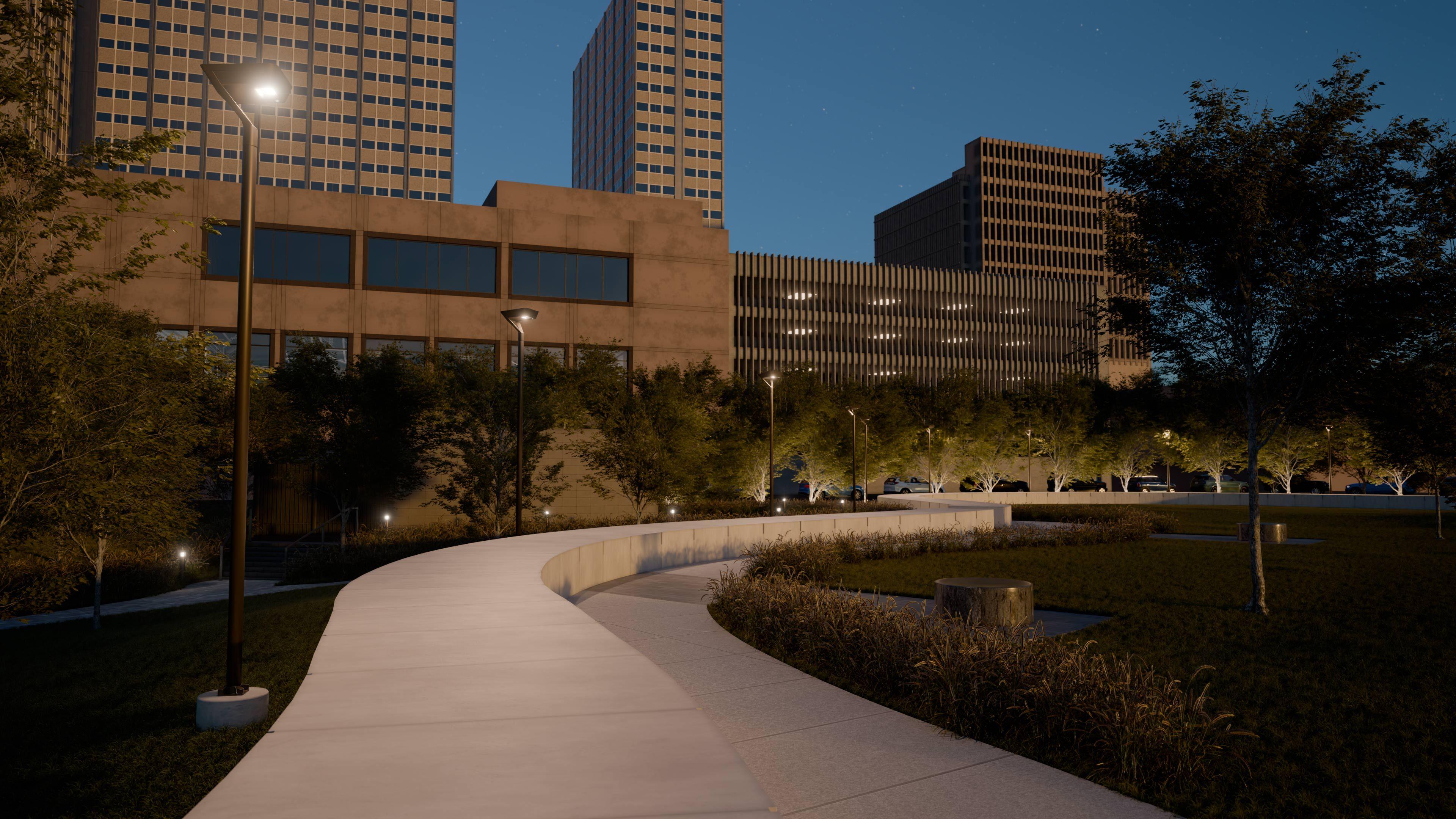 Municipal solar lighting application